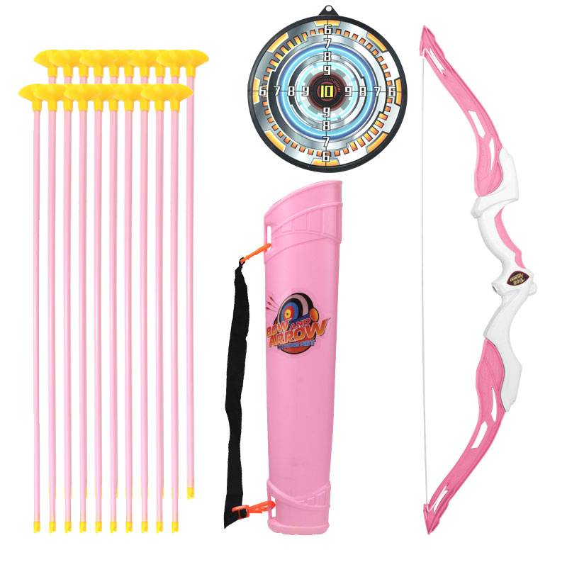 Second generation pink bow + + arrow + arrow target